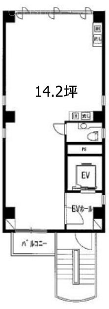 オフィスコート四谷3F 間取り図
