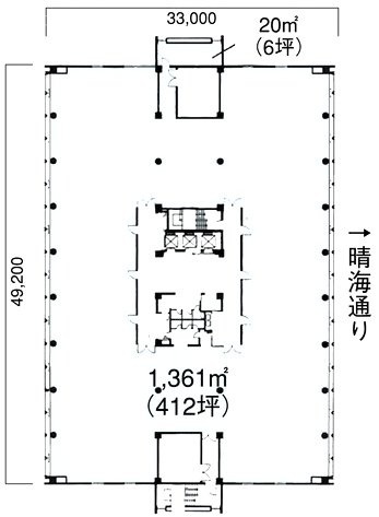 晴海パークビル3F 間取り図