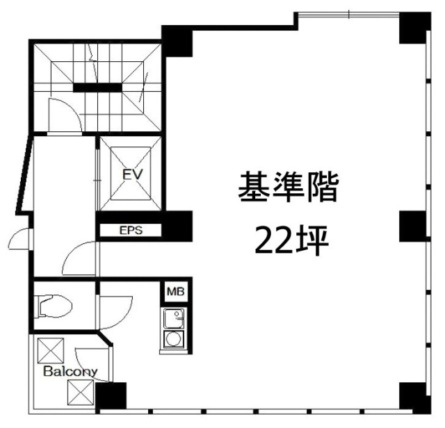 UNパークビル3F 間取り図