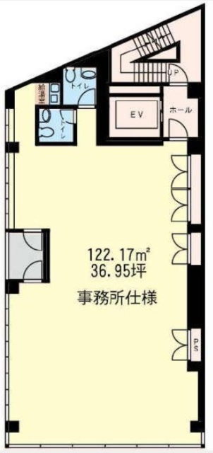 第1いさみやビル5F 間取り図