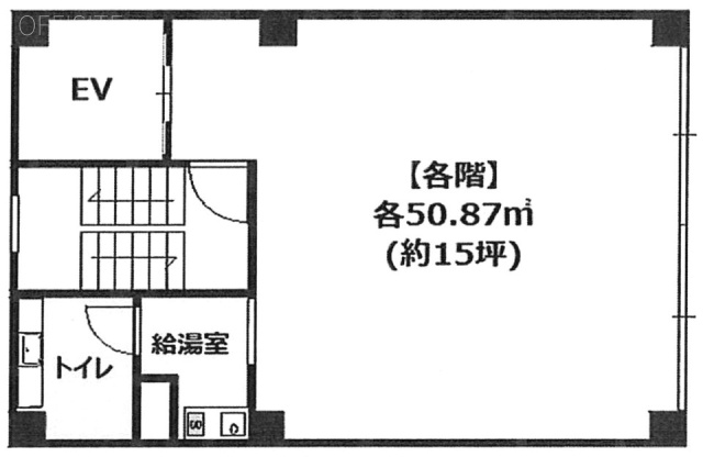 久松町田口ビル1F 間取り図