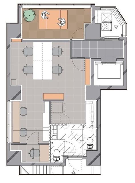 ADW神保町ビル3F 間取り図