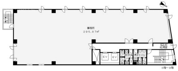 京王初台1丁目ビル4F 間取り図