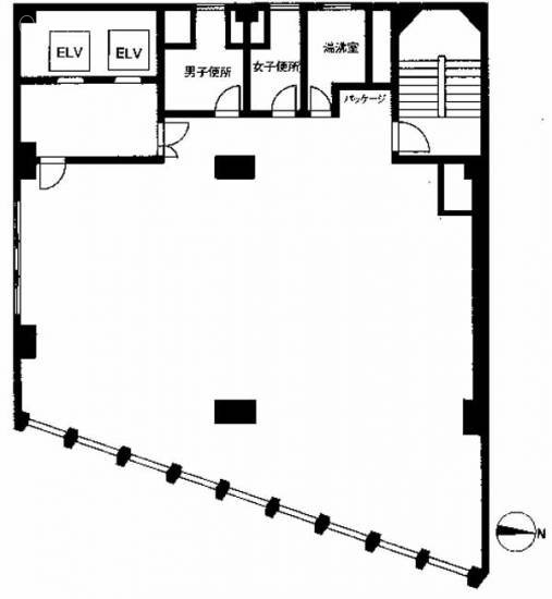 晴花ビル(ビジョンオフィス新宿)5F 間取り図