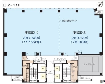 スイテ新横浜2F 間取り図