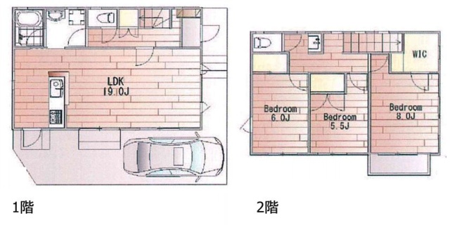 メゾンM&H1～2F 間取り図