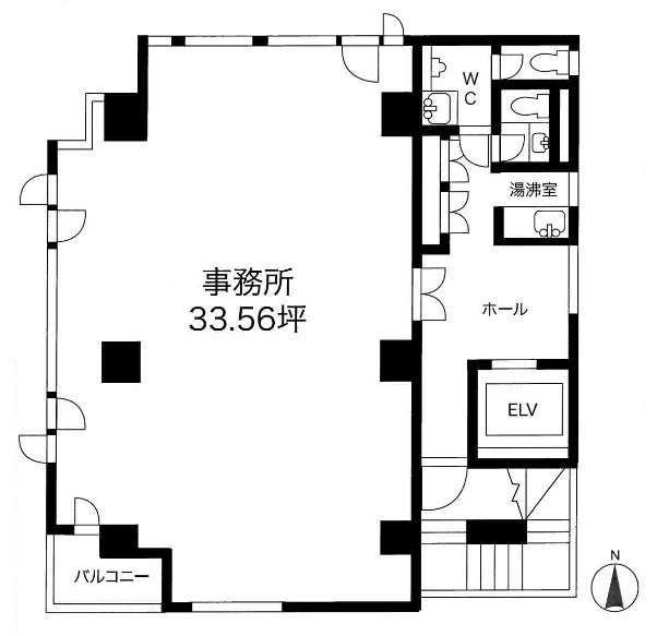 両国TYビル9F 間取り図