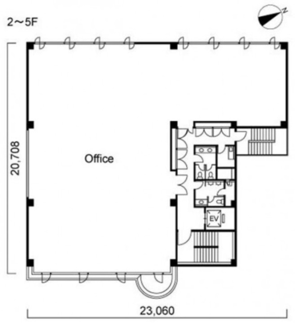 木場岡本ビル4F 間取り図