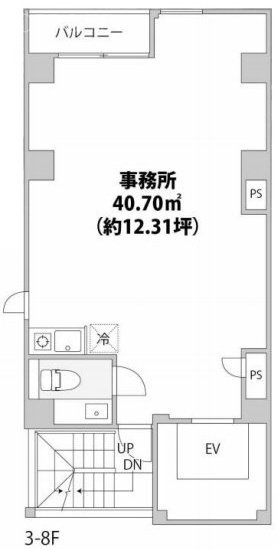 リヨンドール秋葉原7F 間取り図
