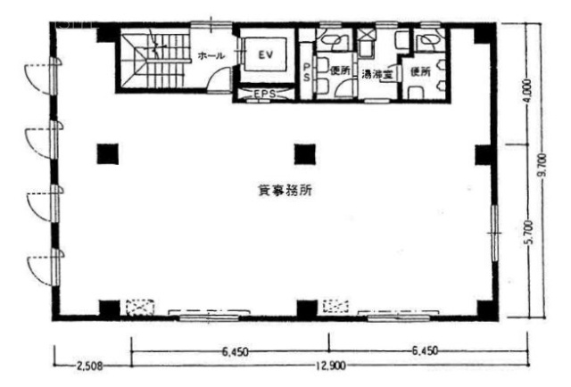 坂田ビル6F 間取り図