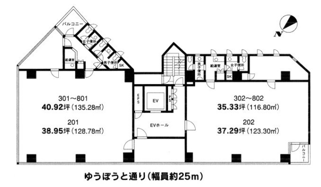 アクシス五反田ビル801 間取り図