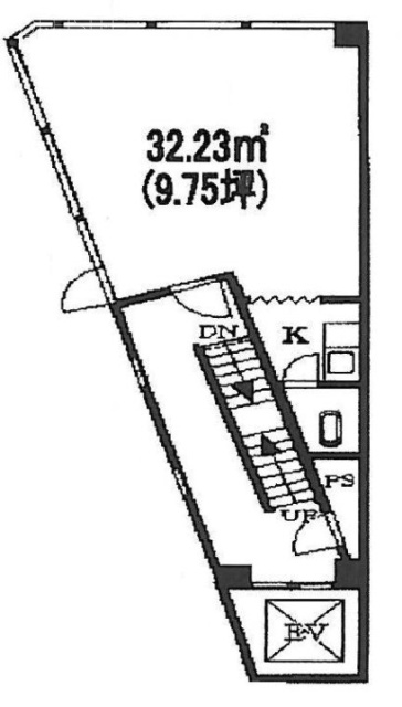 渋谷橋Aビル5F 間取り図