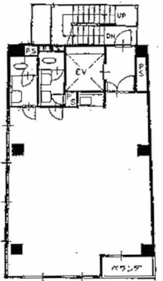 KK茅場町駅前ビル2F 間取り図