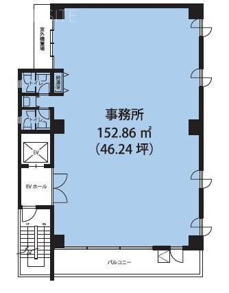 城南ビル8F 間取り図