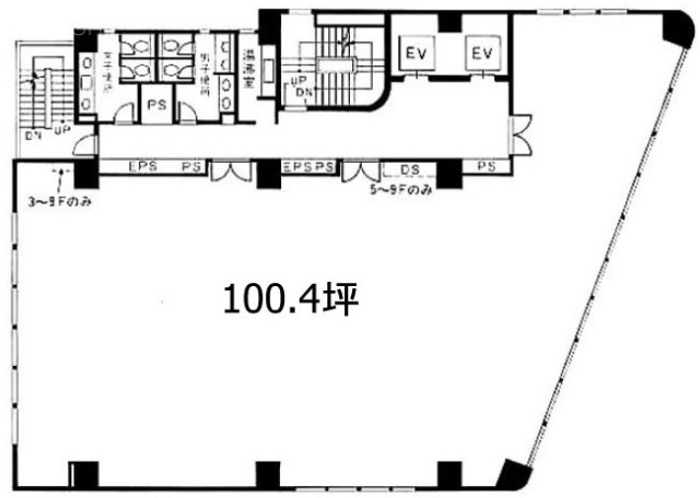 いちご渋谷道玄坂ビル7F 間取り図