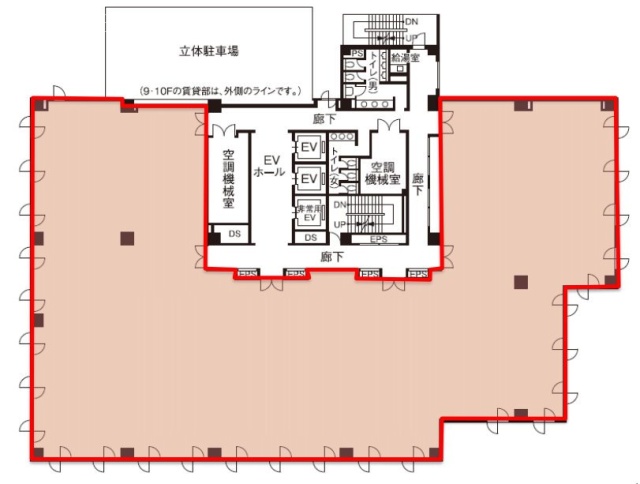 板橋センタービル5F 間取り図