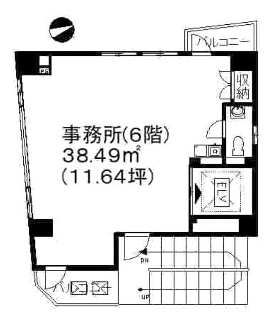 タワーサイドビル飯倉3F 間取り図