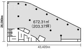 ダイヤ八重洲口ビル301 間取り図