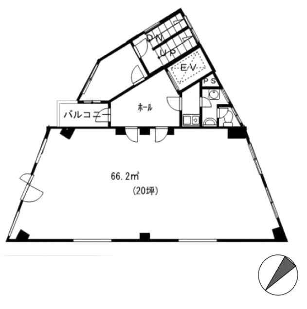 第二松本ビル9F 間取り図