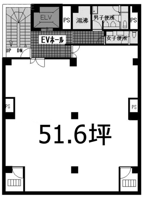 NTKビル8F 間取り図