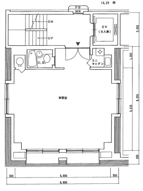 前田山陽ビルB1F 間取り図