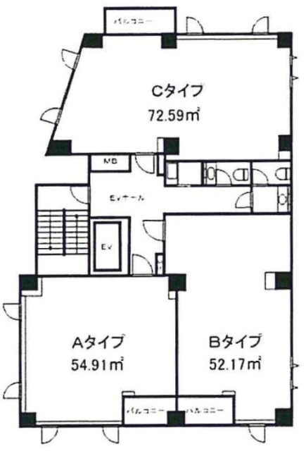 アソルティ横濱馬車道401C 間取り図