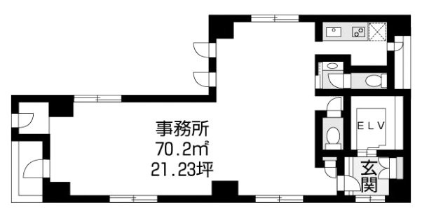 エクシト秋葉原ビル5F 間取り図