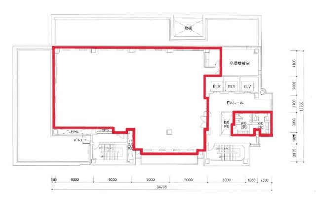 養命酒ビル8F 間取り図