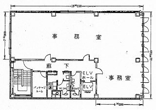 築地細田ビル2F 間取り図