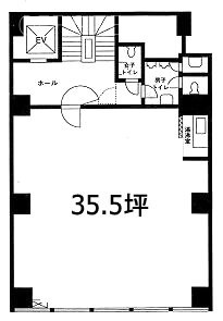 第1田村町ビル4F 間取り図