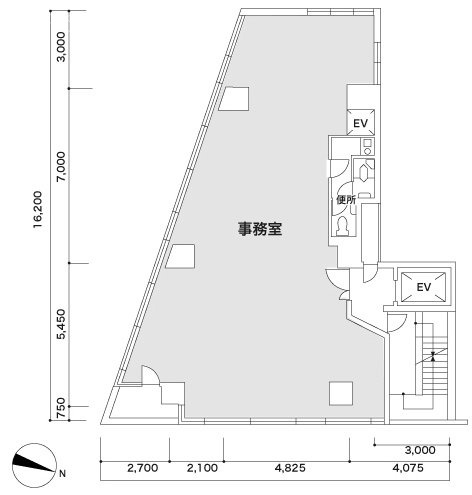 エスト新宿ビル1F 間取り図