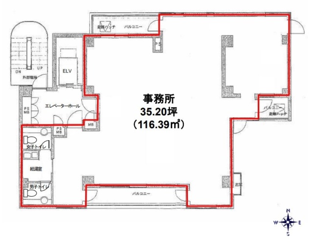 パークノヴァ御茶ノ水8F 間取り図