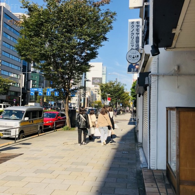 南青山ステラハウス ビル前面道路