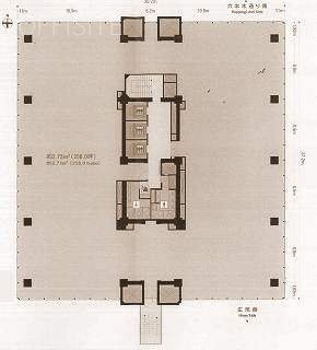西麻布六本木通ビル2F 間取り図