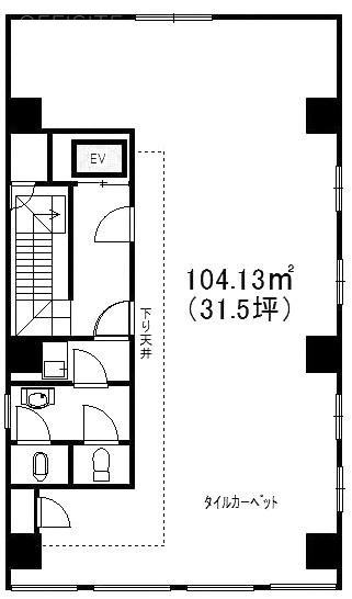 山栄ビル5F 間取り図