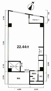 ホマレヤビル5F 間取り図