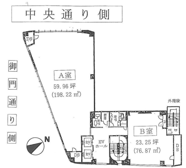 銀座天国ビル6F 間取り図