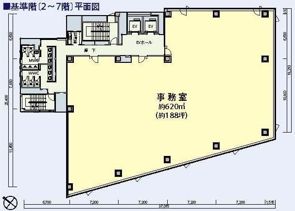 ニッセイ永田町ビル5F 間取り図