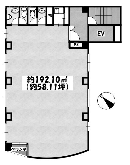 富田ビル6F 間取り図