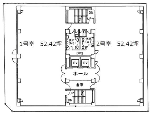 鶴屋町共同(SY)ビル2-1 間取り図