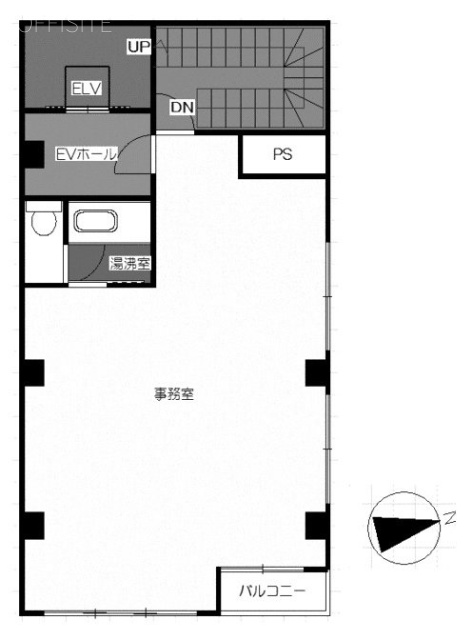 ガーネットビル8F 間取り図