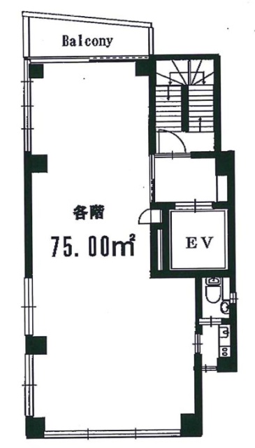 本田ビル9F 間取り図