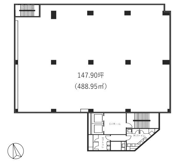 HF門前仲町ビル5F 間取り図