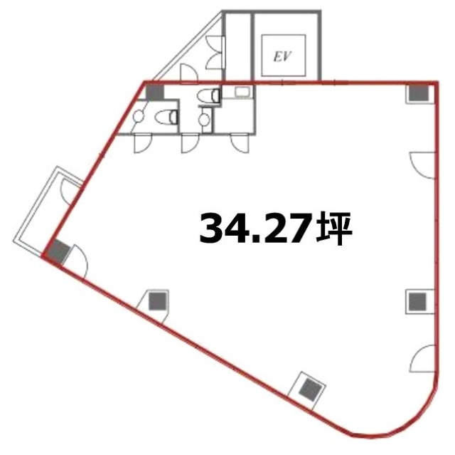 第Ⅲ大栄ビル5F 間取り図