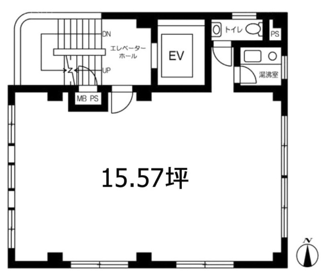 KUMAKIビル2F 間取り図