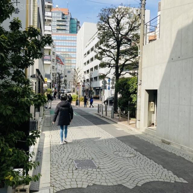 カドル元麻布 ビル前面道路