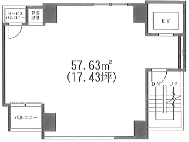 フィエスタ笹塚ビル7F 間取り図