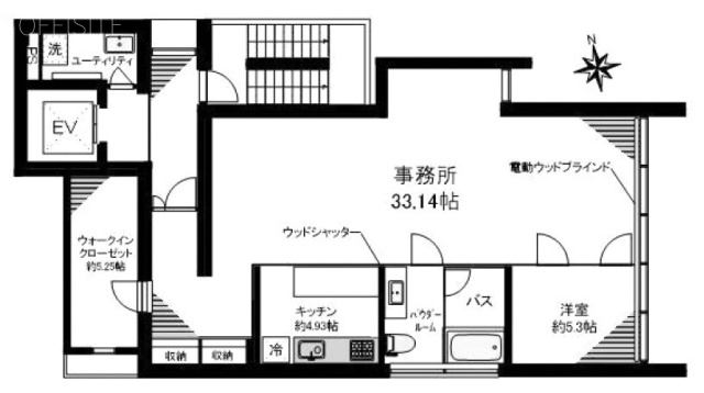 初台2314ビル4F 間取り図