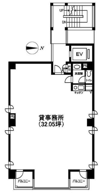 パルK2ビル5F 間取り図