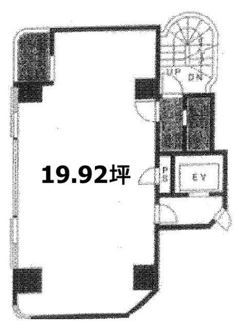 ハタビル2F 間取り図